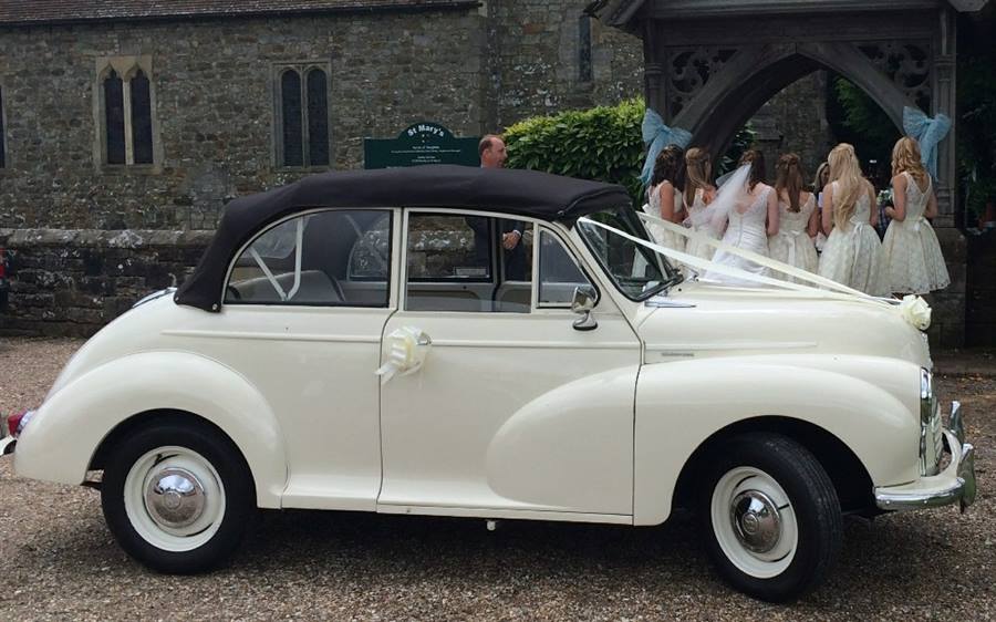 Morris Minor Wedding Car