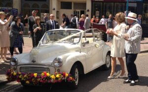 Morris Minor Wedding Car