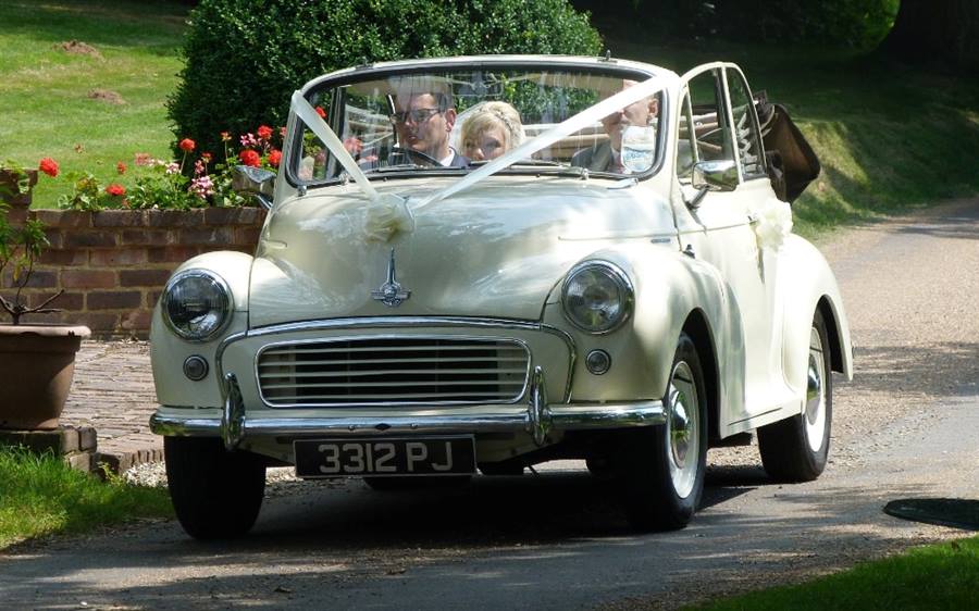 Morris Minor Wedding Car