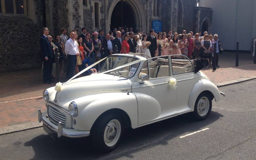 Morris Minor Wedding Car