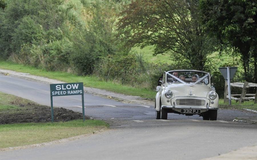 Morris Minor Wedding Car